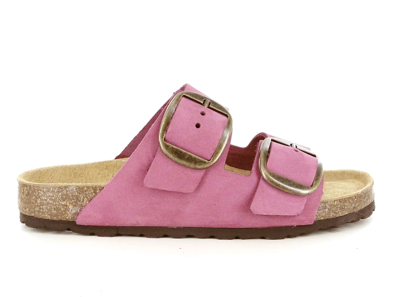 Sandalo donna rosa con fibbie – Calzoleria Bonotto Dueville